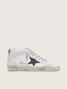 Damskie buty Mid Star z laminowaną wstawką na pięcie i brokatowymi sznurowadłami