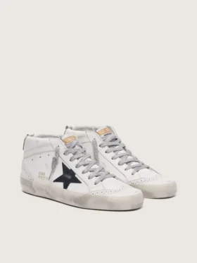 Damskie buty Mid Star z laminowaną wstawką na pięcie i brokatowymi sznurowadłami