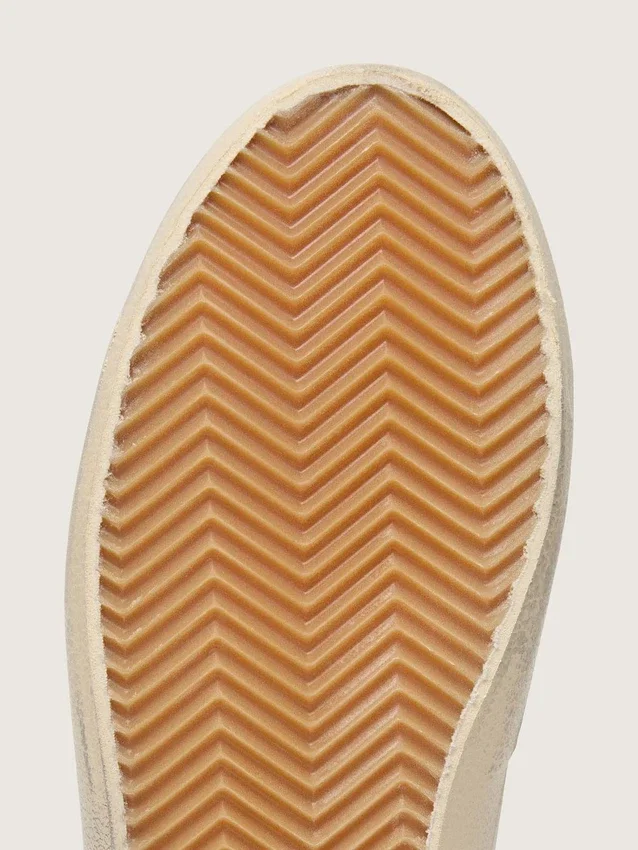 Damskie buty Old School z białej skóry z czarną skórzaną gwiazdą i wstawkami z nadrukiem wężowej skóry