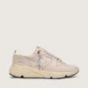 Damskie buty Running Sole z pudroworóżowej skóry z srebrną gwiazdką