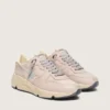 Damskie buty Running Sole z pudroworóżowej skóry z srebrną gwiazdką