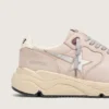 Damskie buty Running Sole z pudroworóżowej skóry z srebrną gwiazdką