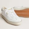 Damskie buty Soul Star z białej skóry z czarną skórzaną wstawką na pięcie
