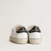 Damskie buty Soul Star z białej skóry z czarną skórzaną wstawką na pięcie
