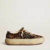 Damskie buty Space-Star z skóry kucyka w panterkę z czarną gwiazdą