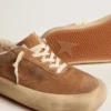 Męskie buty Space-Star z zamszu w kolorze tytoniowym i podszewką z owczej skóry