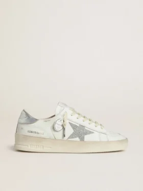 Damskie buty Stardan LTD z gwiazdą z kryształów Swarovskiego i metaliczną skórzaną wstawką na pięcie