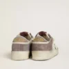 Damskie buty Stardan LTD z nappa i zamszu z fioletową zamszową gwiazdką i lawendową zamszową wstawką na pięcie