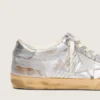 Męskie buty Super-Star LAB z metalicznej skóry nappa ze srebrną gwiazdą z TPU