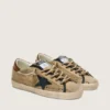Damskie buty Super-Star LTD z beżowego płótna z czarną skórzaną gwiazdą