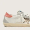 Damskie buty Super-Star LTD z białej skóry z metaliczną brązową gwiazdą