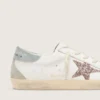 Damskie buty Super-Star LTD z wielobarwną, brokatową gwiazdą i zamszową wstawką na pięcie