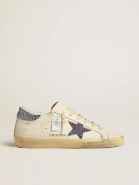 Damskie buty Super-Star LTD z zamszową gwiazdą i zapiętkiem z kryształami Swarovskiego
