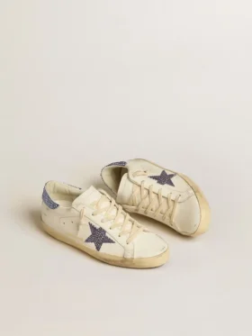 Damskie buty Super-Star LTD z zamszową gwiazdą i zapiętkiem z kryształami Swarovskiego