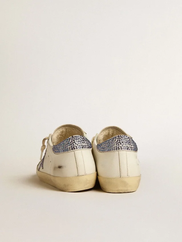 Damskie buty Super-Star LTD z zamszową gwiazdą i zapiętkiem z kryształami Swarovskiego