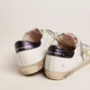 Damskie buty Super-Star z niebieską wstawką na pięcie i gwiazdką z kryształów Swarovskiego