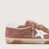 Męskie buty Super-Star z zardzewiałego zamszu z metaliczną platynową skórzaną gwiazdą