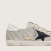 Damskie buty Super-Star ze skóry z czarną gwiazdą