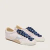 Damskie buty True-Star z pastelowo-różowego zamszu ze srebrną gwiazdą i naszywką na pięcie