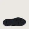 Damskie buty z Running Sole z czarnej skóry nappa i zamszu