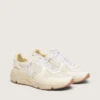 Damskie buty z Running Sole z siateczki i białej skóry nappa