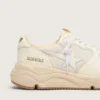 Damskie buty z Running Sole z siateczki i białej skóry nappa