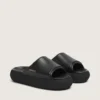 Męskie buty typu slip-on Space-Star z czarnej skóry
