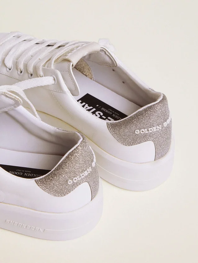 Damskie sneakersy Purestar z błyszczącą srebrną wstawką na pięcie
