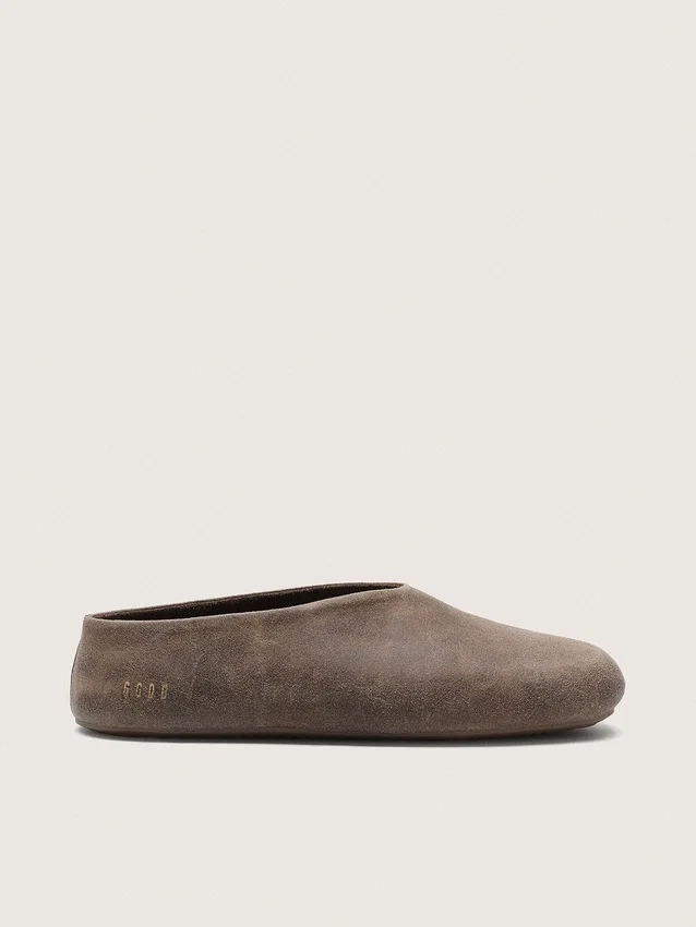 Damskie spodnie Tierra z zamszu w kolorze khaki