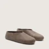 Damskie spodnie Tierra z zamszu w kolorze khaki