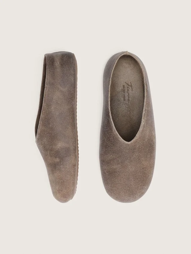 Damskie spodnie Tierra z zamszu w kolorze khaki