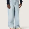 Dżinsy chłopięce Golden z jasnoniebieskiego denimu z haftowanym logo