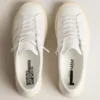 Ekologiczne sneakersy Yatay Model 1B z białą cholewką na bazie surowców biologicznych i białym logo Y