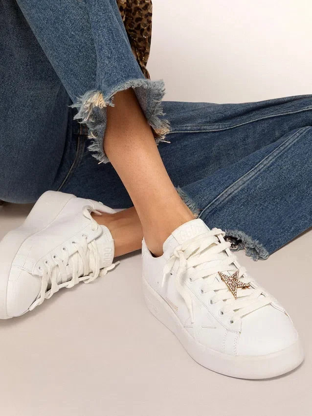 Koronkowa opaska z klipsem w kształcie gwiazdy w kolorze postarzanego złota