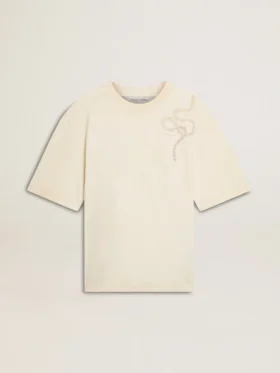 Koszulka CNY w stylu „worn-white” o luźnym kroju