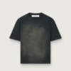 Koszulka unisex z czarnego bawełnianego dżerseju z haftowanym logo