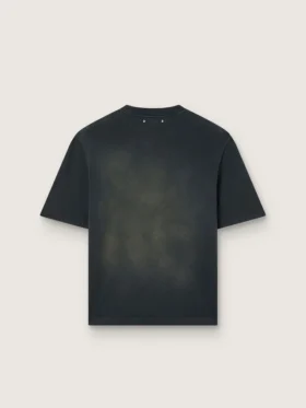 Koszulka unisex z czarnego bawełnianego dżerseju z haftowanym logo