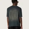 Koszulka unisex z czarnego bawełnianego dżerseju z haftowanym logo