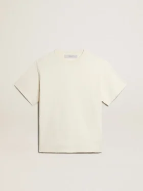 Koszulka w kolorze postarzanej bieli z odwróconym logo z tyłu – Jersey Capsule