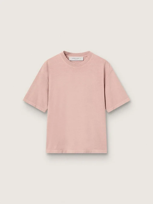 Koszulka w kolorze pudrowego różu z odwróconym logo z tyłu – Jersey Capsule