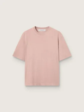 Koszulka w kolorze pudrowego różu z odwróconym logo z tyłu – Jersey Capsule