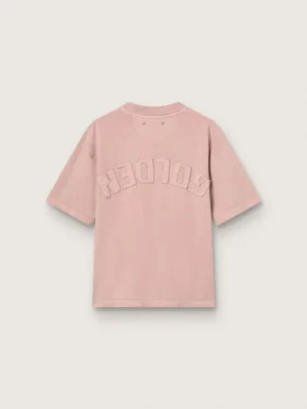 Koszulka w kolorze pudrowego różu z odwróconym logo z tyłu – Jersey Capsule