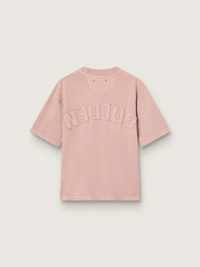 Koszulka w kolorze pudrowego różu z odwróconym logo z tyłu – Jersey Capsule