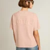 Koszulka w kolorze pudrowego różu z odwróconym logo z tyłu – Jersey Capsule