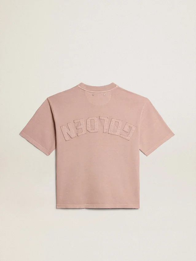 Koszulka w kolorze pudrowego różu z odwróconym logo z tyłu – Jersey Capsule