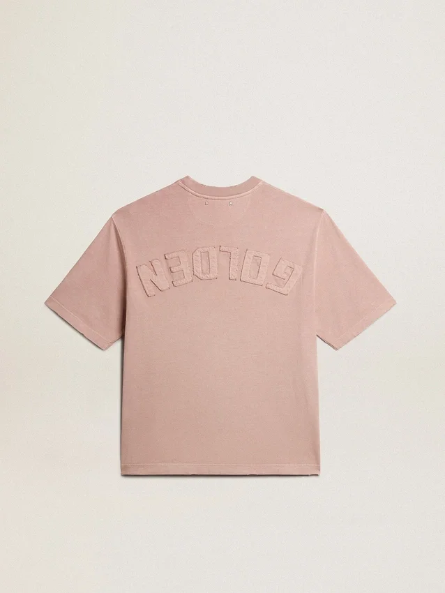 Koszulka w kolorze pudrowego różu z odwróconym logo z tyłu – Jersey Capsule