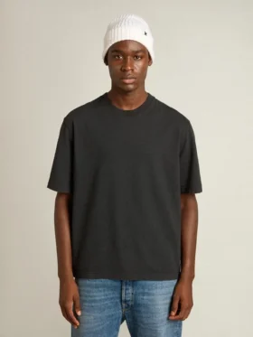 Koszulka w kolorze wypranej czerni z odwróconym logo na plecach – Jersey Capsule
