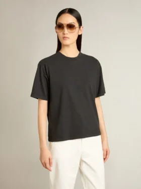 Koszulka w kolorze wypranej czerni z odwróconym logo na plecach – Jersey Capsule