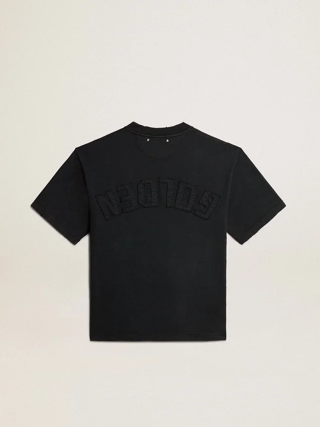 Koszulka w kolorze wypranej czerni z odwróconym logo na plecach – Jersey Capsule
