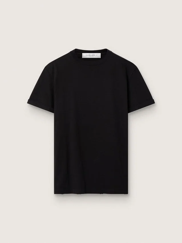 Koszulka z kolekcji Golden Collection w stylu postarzanym, w kolorze vintage black